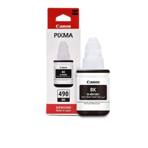 Canon GI-490 Black Ink Bottle – 135ml | Refillable for PIXMA G-Series