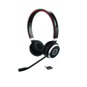 Jabra Evolve 65 SE STEREO Headset with Link380a (USB-A) (Microsoft) (with Stand)