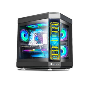 WJCOOLMAN Y40 6-Fan ARGB Gaming Case